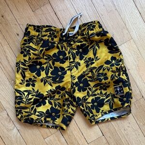 MUNSTER Yellow and Black Shorts